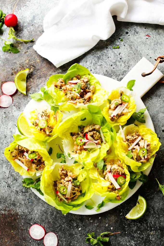 Larb Gai Thai Lettuce Wraps Platings + Pairings
