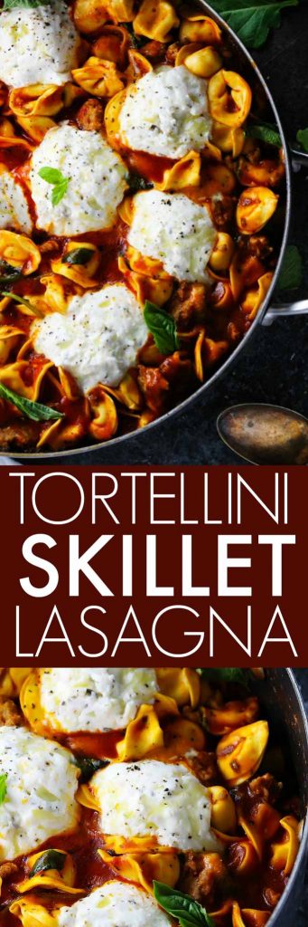 20 Minute Tortellini Skillet Lasagna Platings Pairings