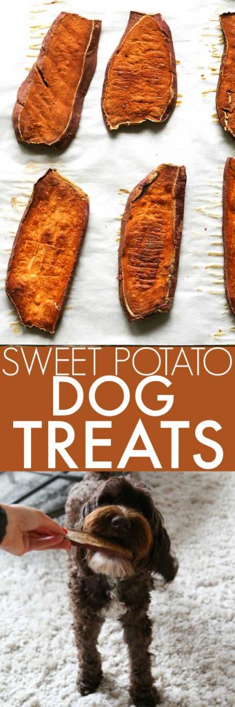 baked sweet potato dog treats