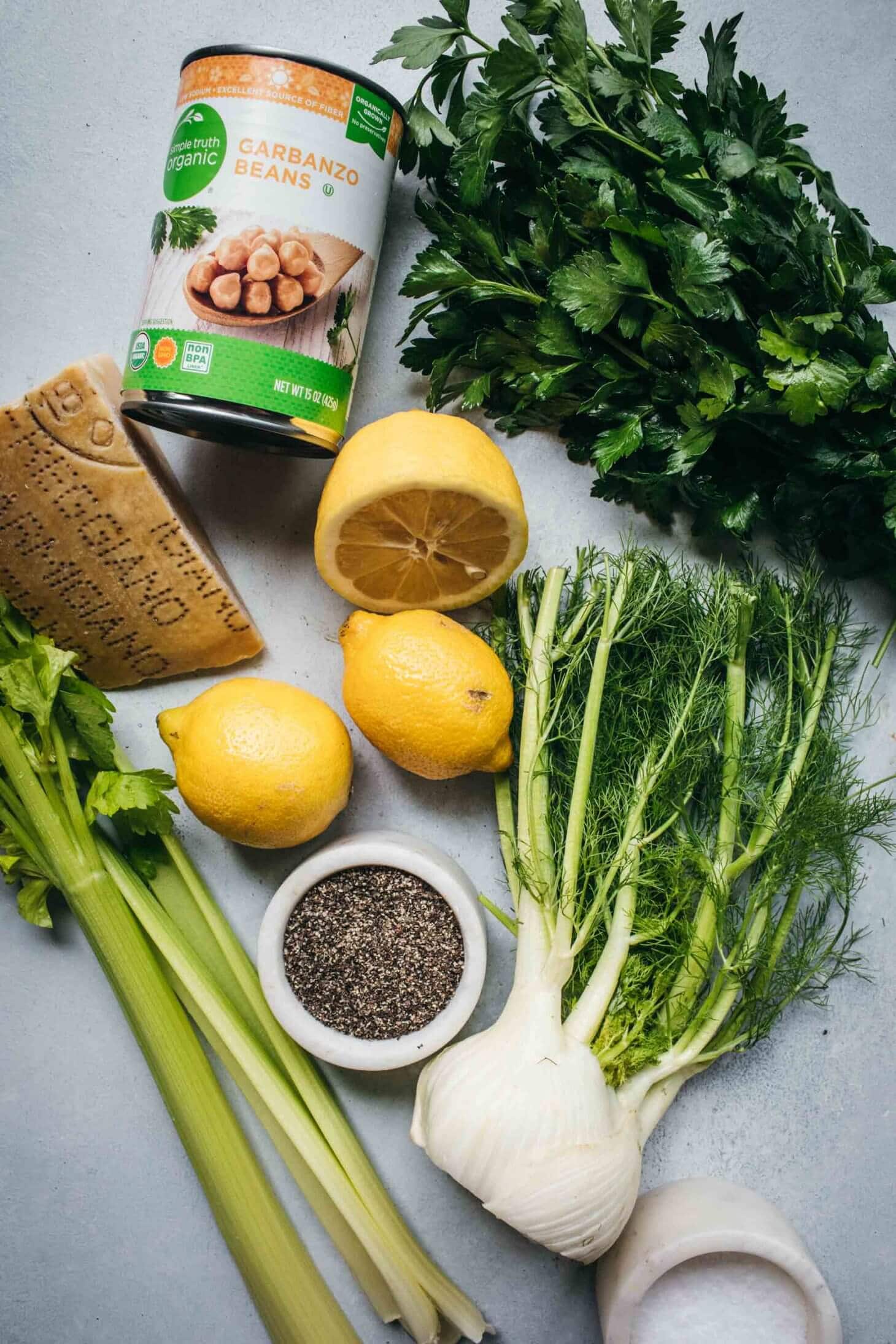 Fennel Salad Recipe with Chickpeas Platings + Pairings