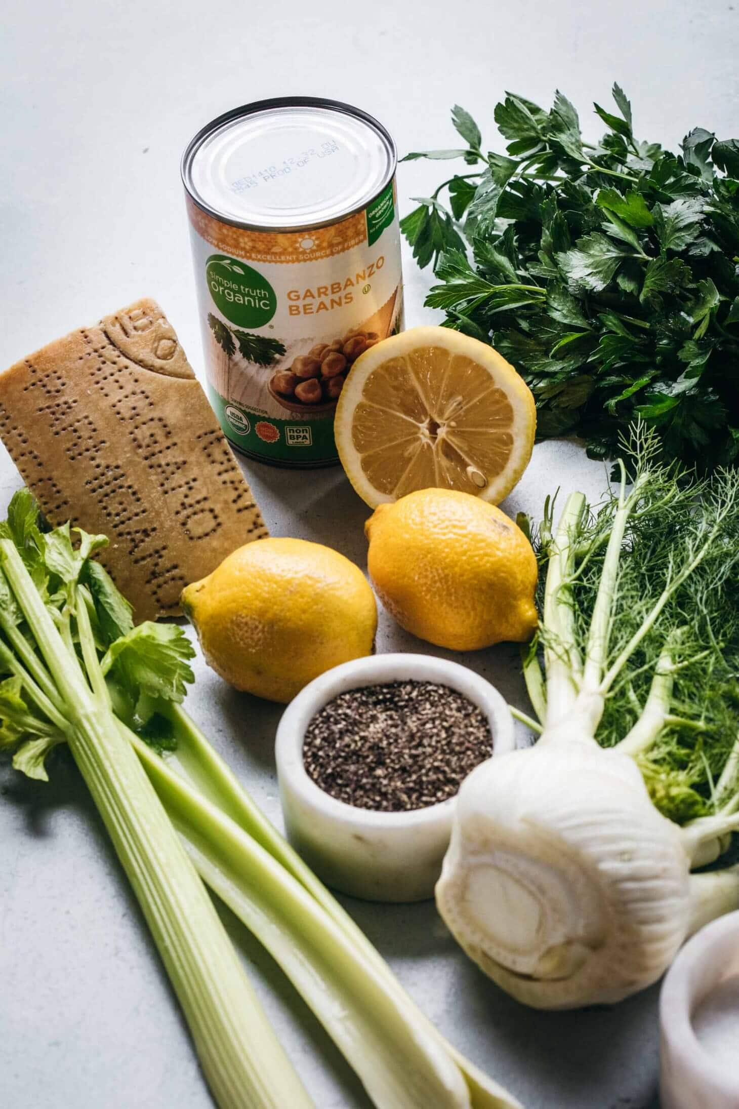 Fennel Salad Recipe with Chickpeas Platings + Pairings