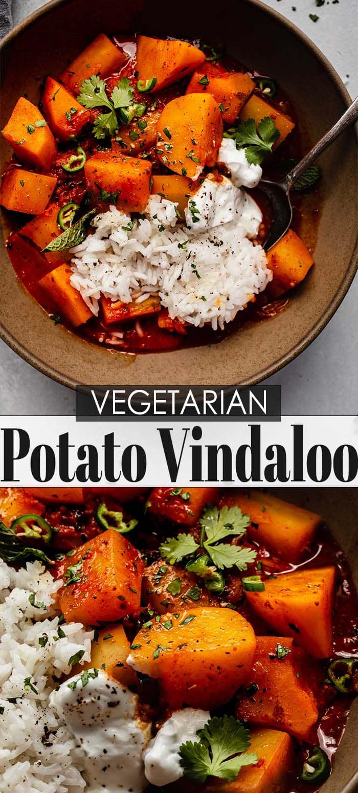 Easy Potato Vindaloo Curry (Aloo Vindaloo Recipe) Platings + Pairings