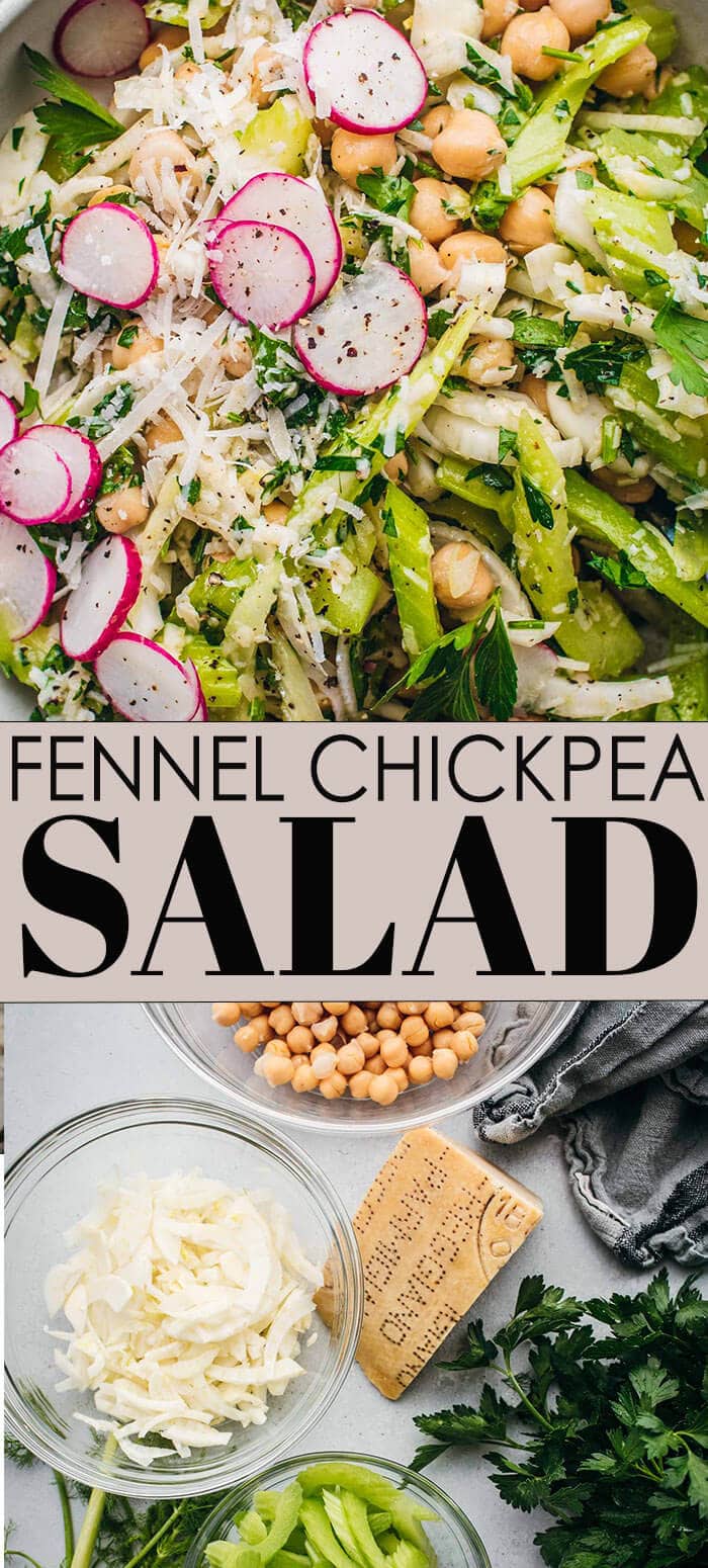 Fennel Salad Recipe with Chickpeas Platings + Pairings