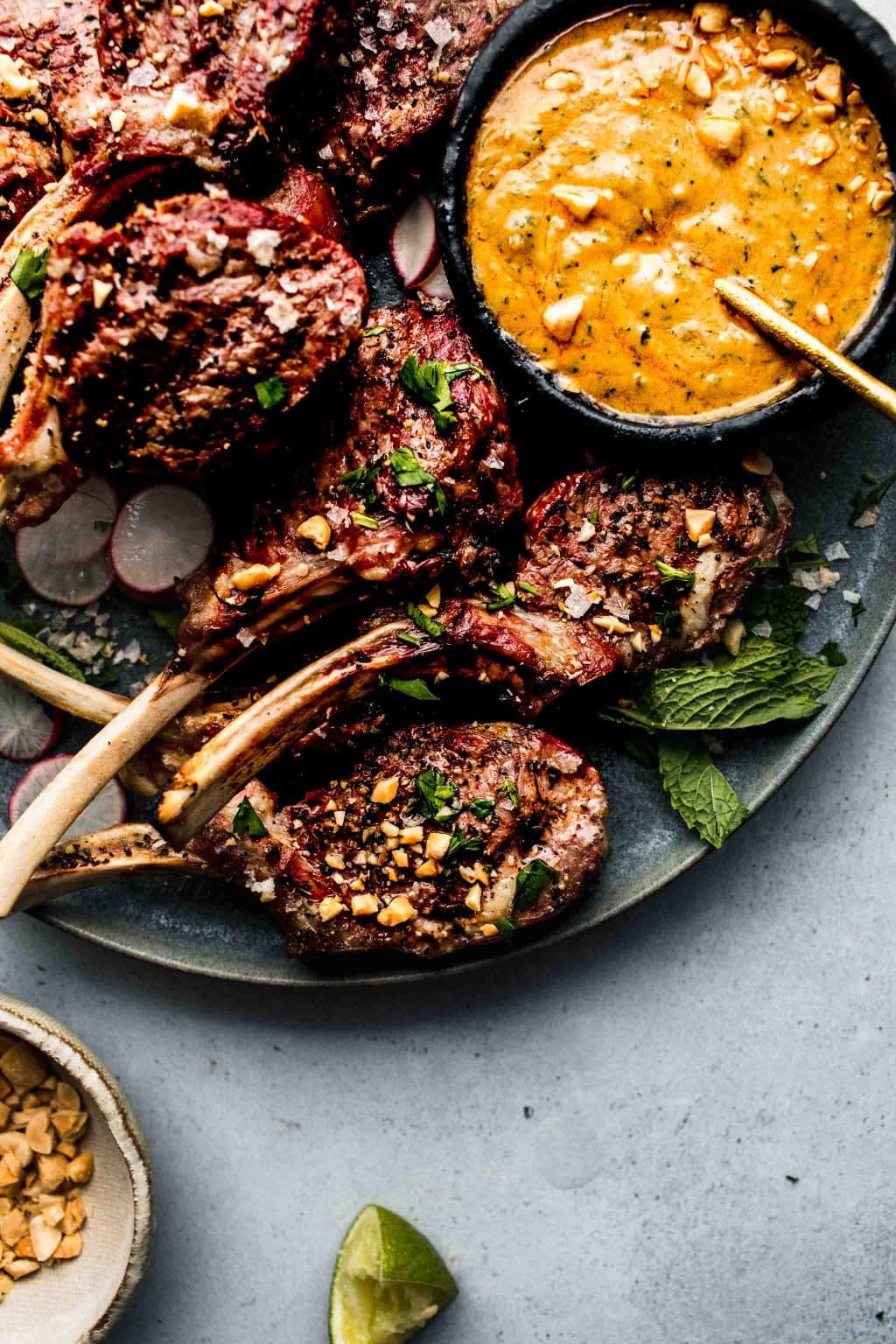 Lamb Chops with Peanut Sauce (Satay Lamb Chops)