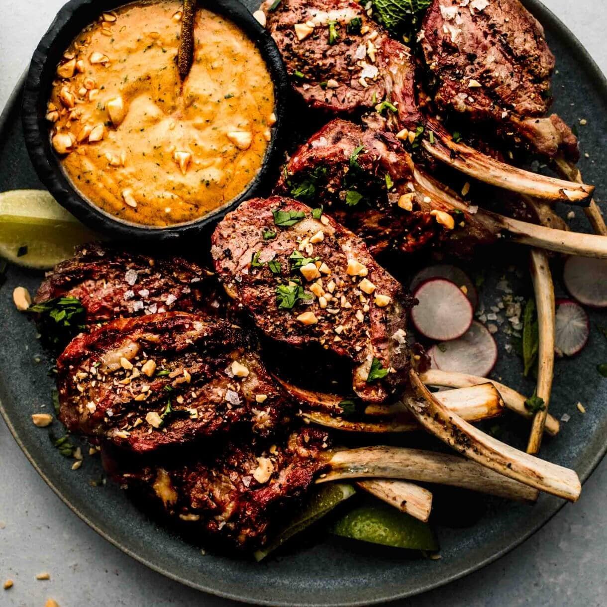 Lamb Chops with Peanut Sauce (Satay Lamb Chops)