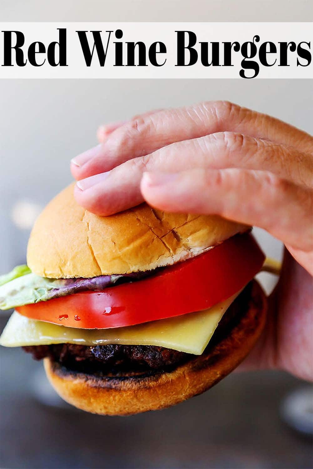 Red Wine Burgers Recipe Platings + Pairings