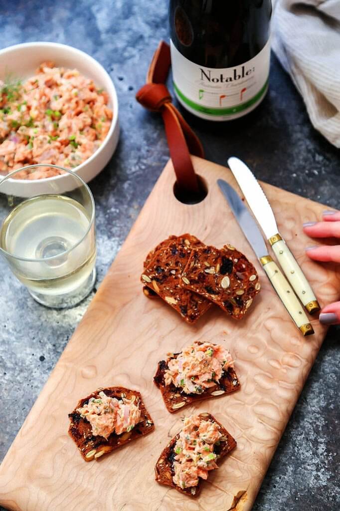 Creme Fraiche Salmon Dip Platings + Pairings