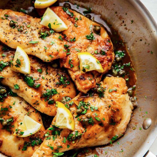 Easy Chicken Piccata (30 Minute Recipe) - Platings + Pairings