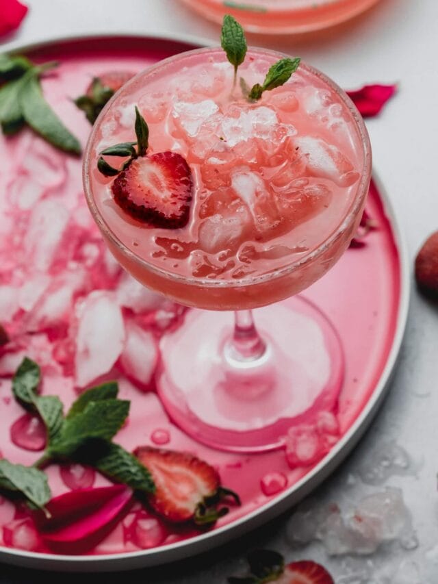 Refreshing Strawberry White Wine Spritzer Platings + Pairings