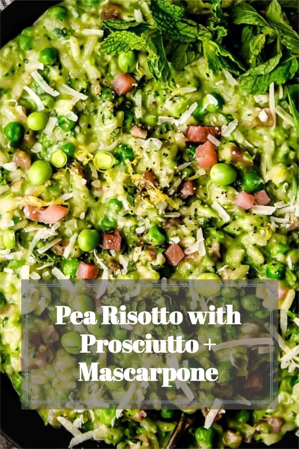 Spring Pea Risotto Recipe with Lemon & Prosciutto