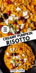 pumpkin risotto pinterest image.