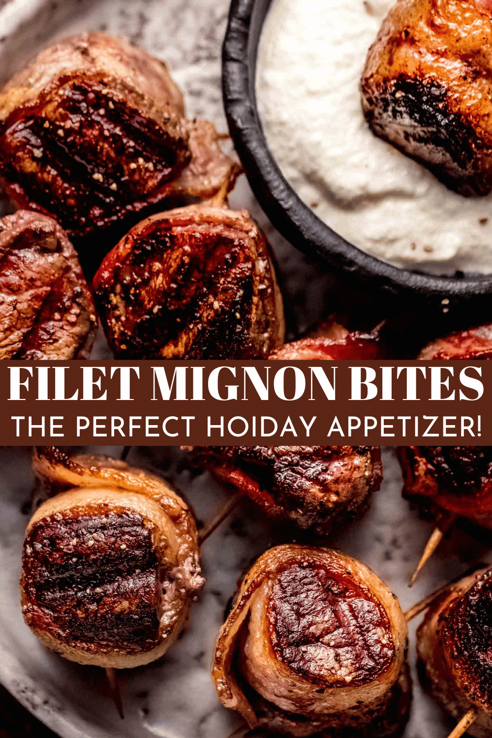 Mini Filet Mignon Bites wrapped in Bacon
