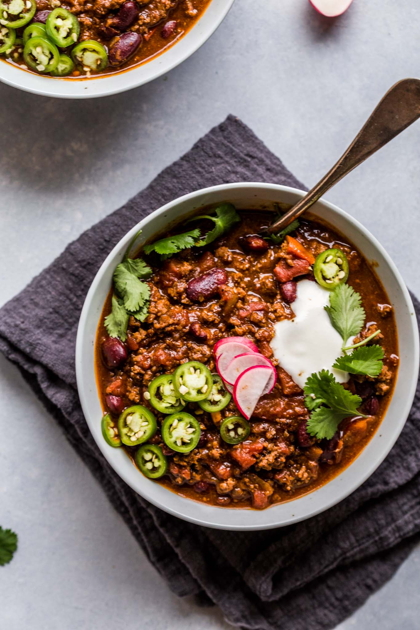 My Spicy Beef & Beer Chili is a hearty one-pot chili that’s rich and spicy and perfect for chilly nights.