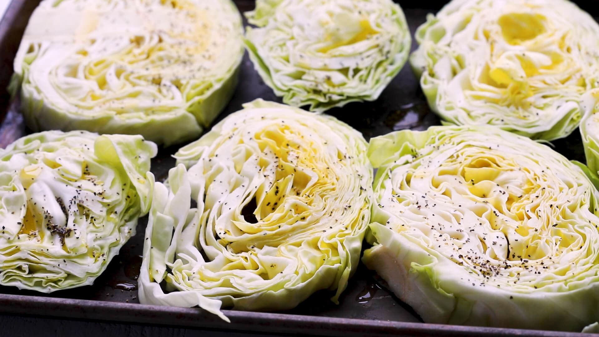 Cabbage Steaks with Bacon & Garlic Creme Fraiche + VIDEO Platings