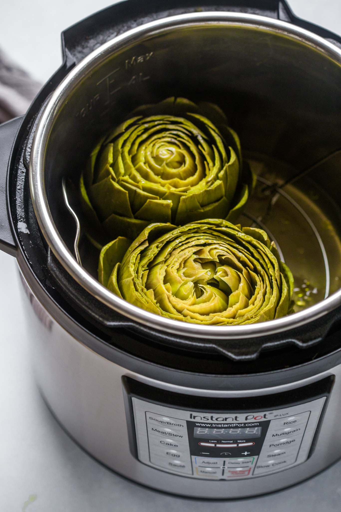 Instant Pot Steamed Artichokes Platings + Pairings