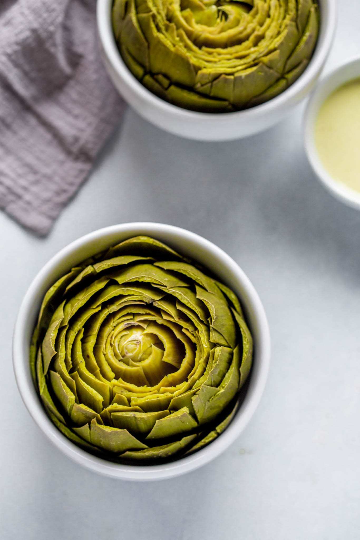 Instant Pot Steamed Artichokes Platings + Pairings