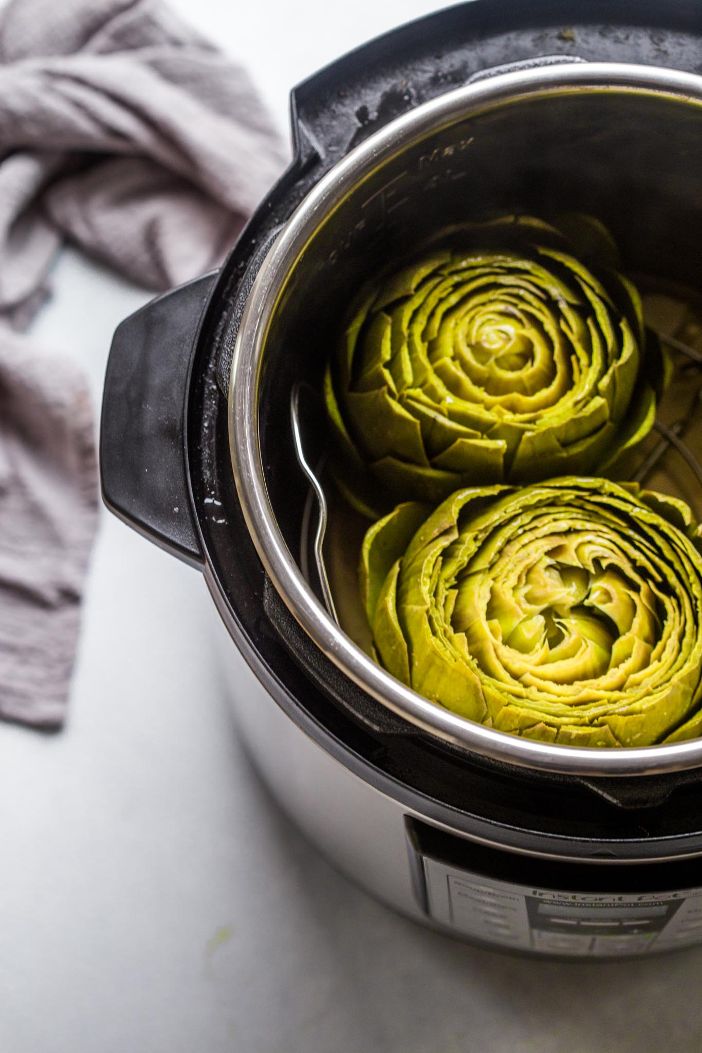Instant Pot Steamed Artichokes