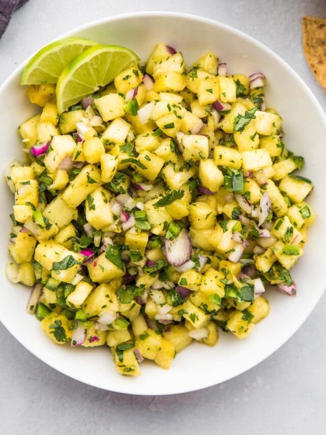 Fresh Pineapple Salsa Platings + Pairings