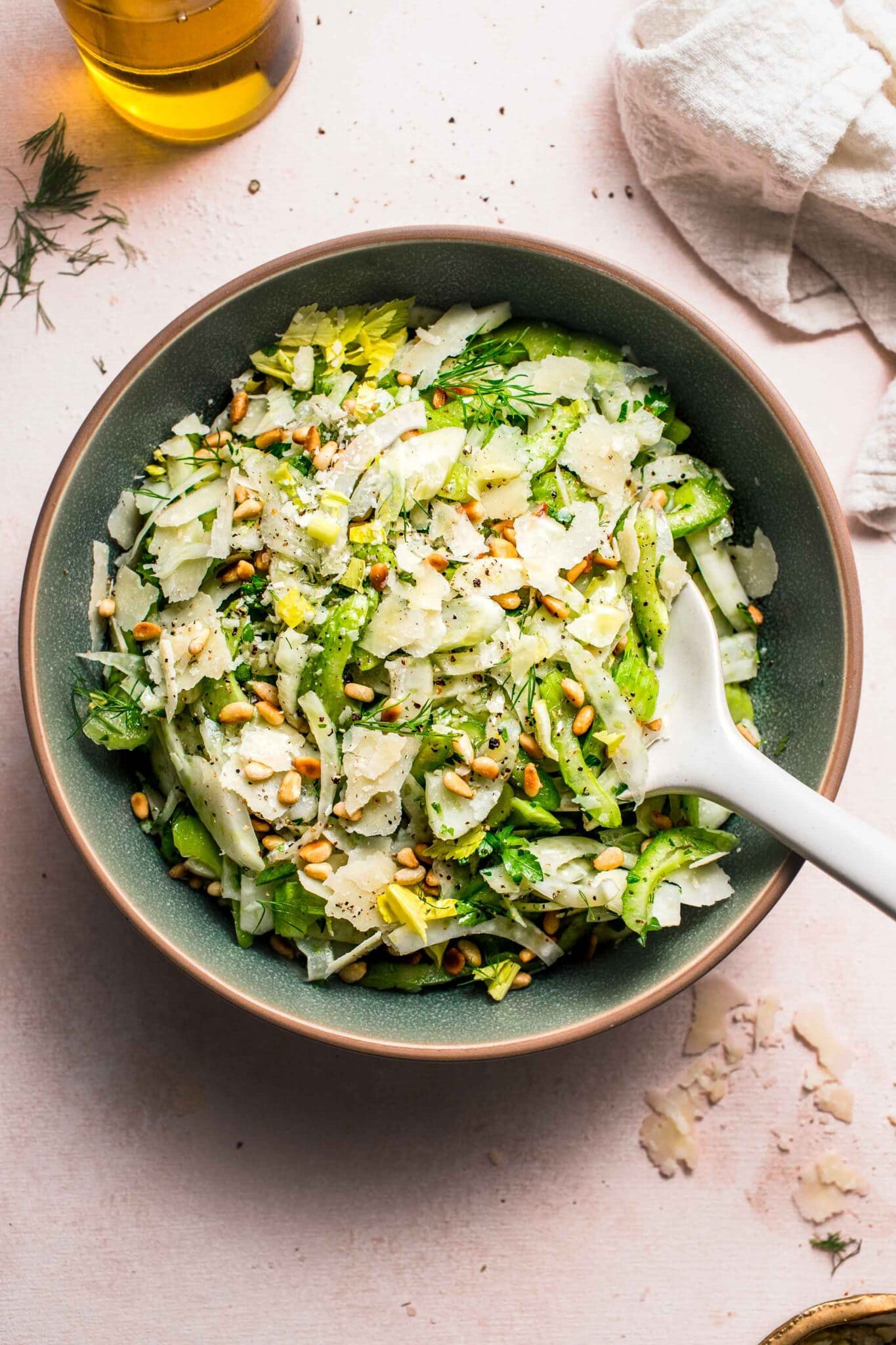 Shaved Fennel and Celery Salad with Parmesan