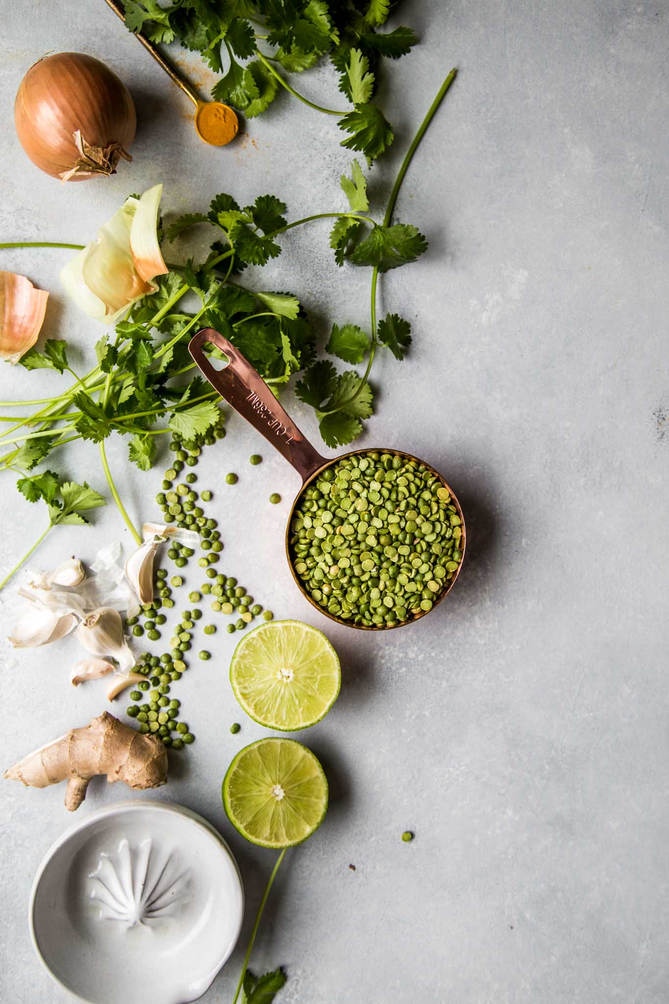 Instant Pot Dal with Split Peas Platings + Pairings