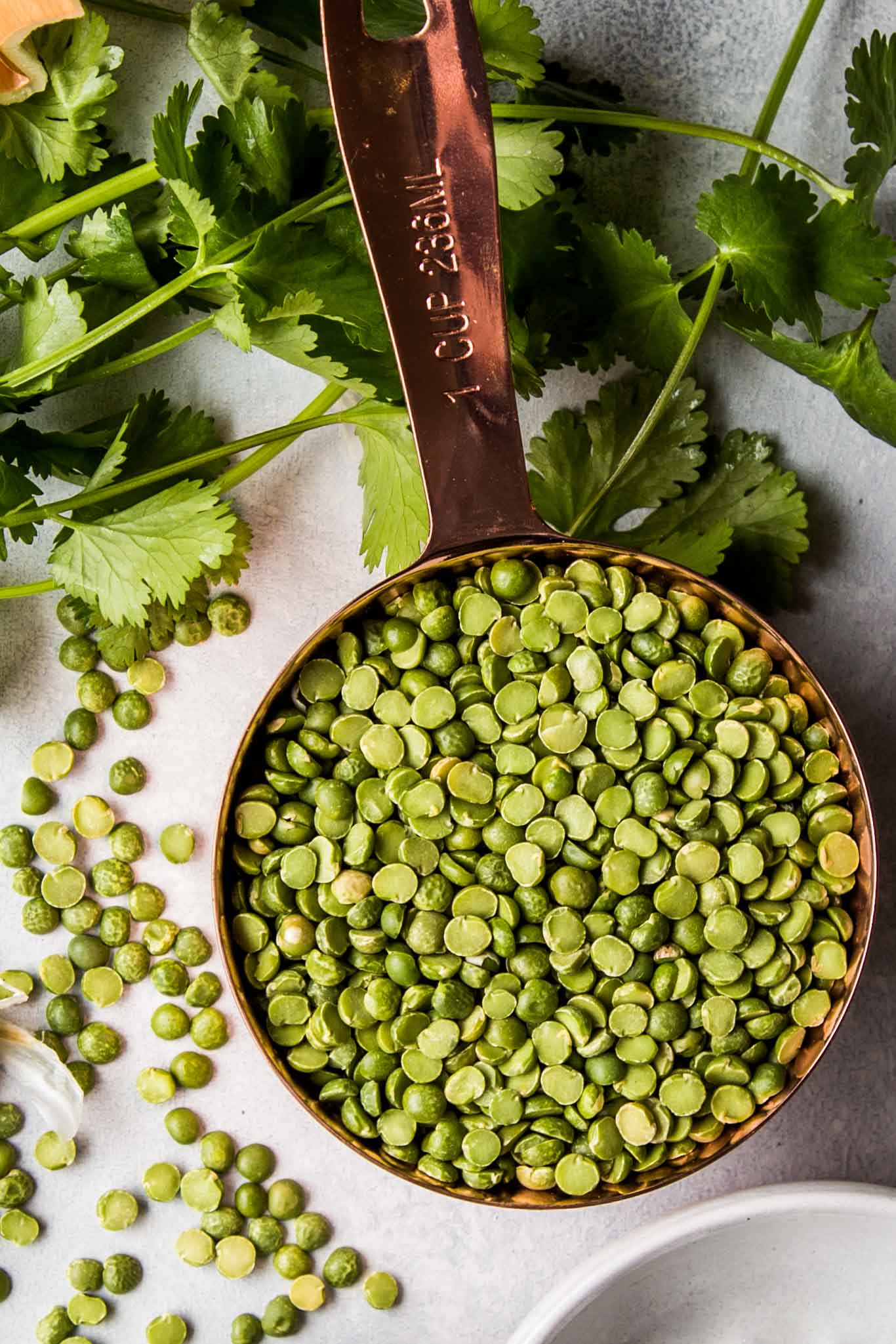 Instant Pot Dal with Split Peas Platings + Pairings