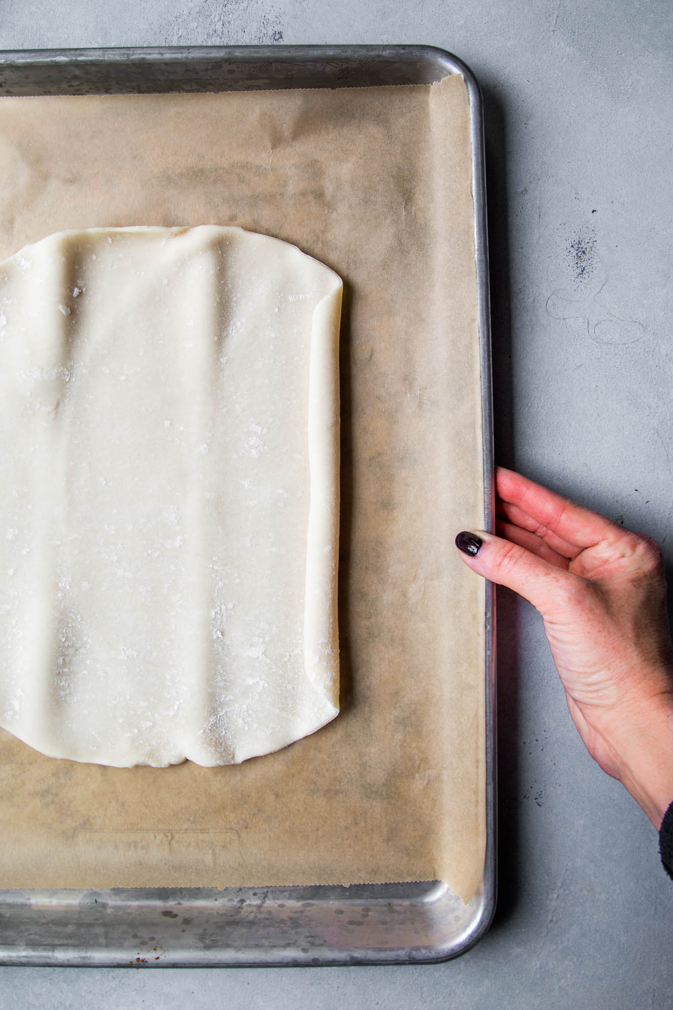 Pie crust ready to be assembled.