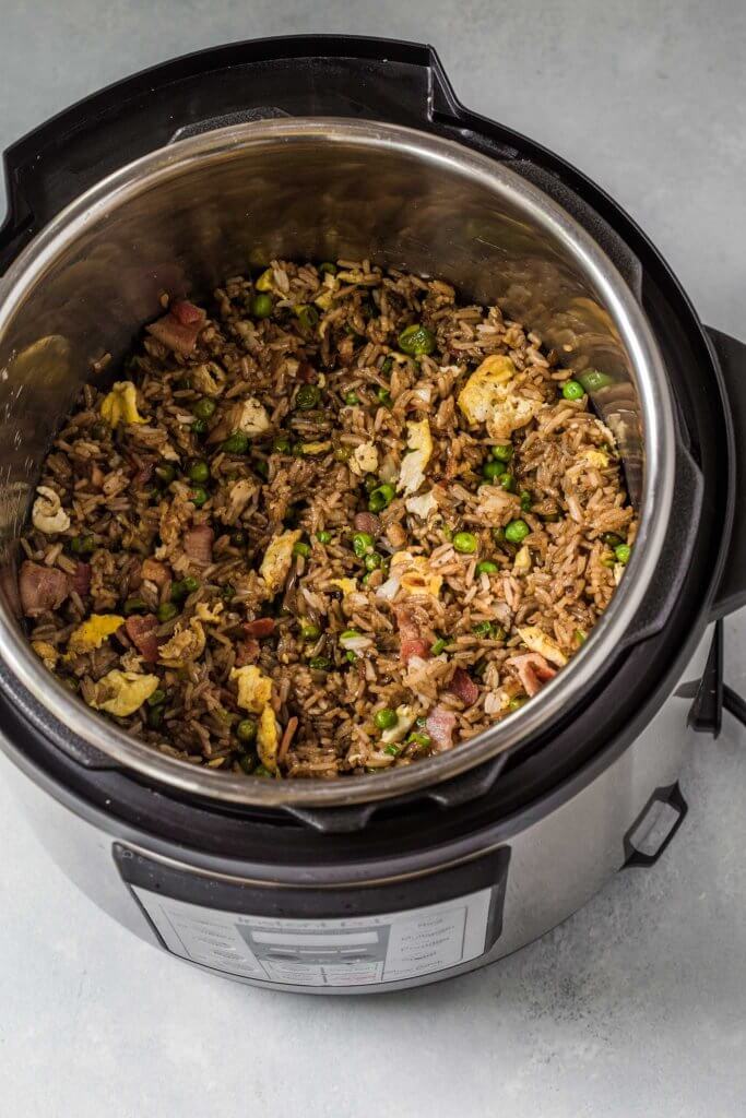 Instant Pot Fried Rice + VIDEO with Bacon Platings + Pairings