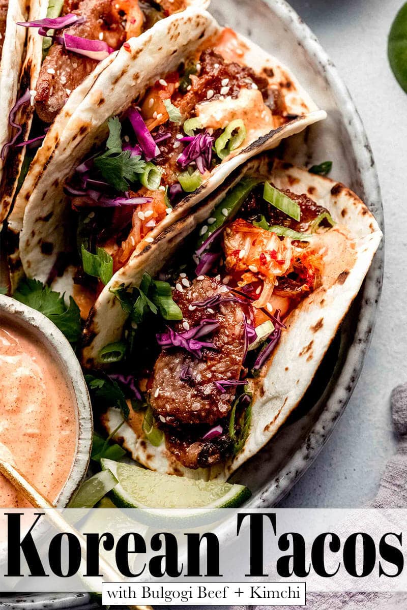 Easy Korean Beef Tacos (Bulgogi Tacos)