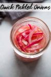 Quick Pickled Onions are so easy to make at home. With just 5-minutes you can have your red onions pickling. You can store them in the fridge for up to two weeks!