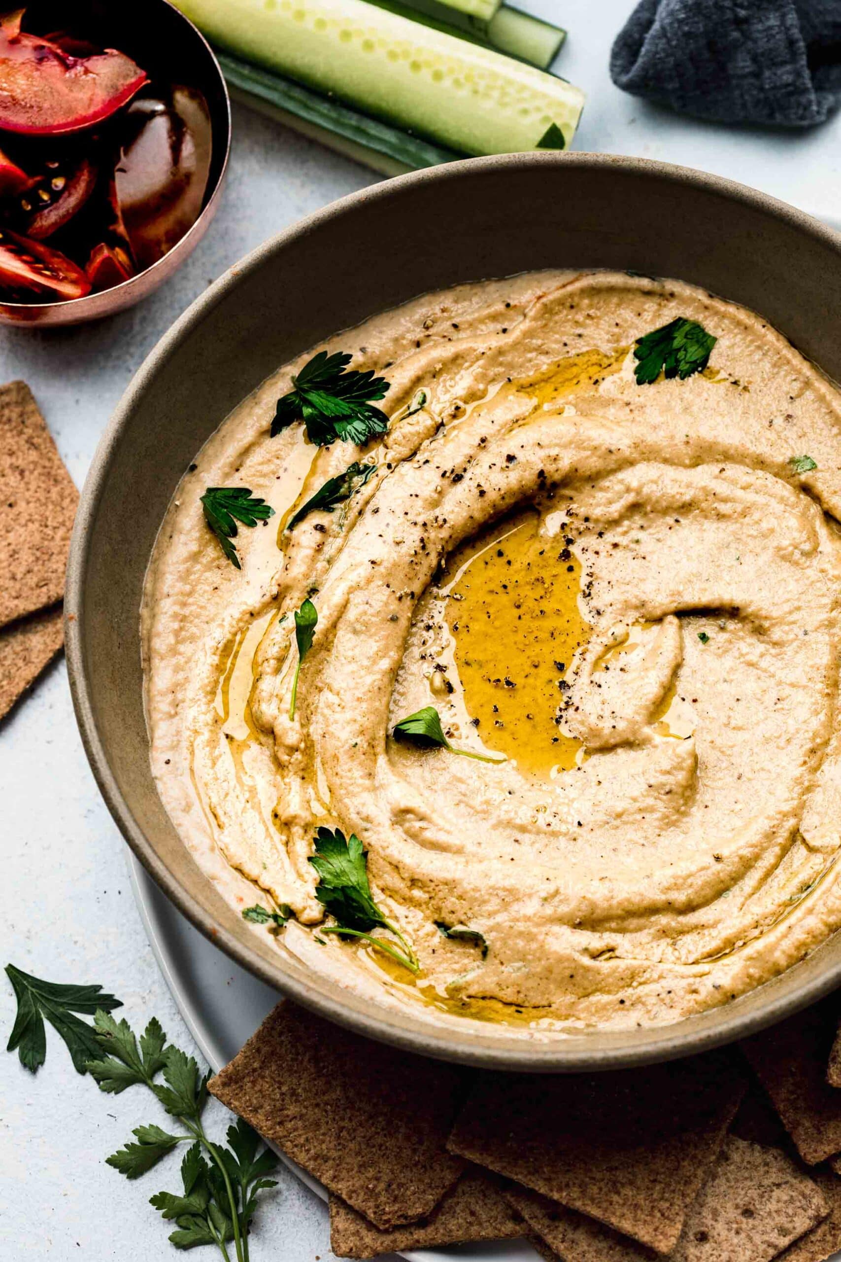 Grilled Eggplant Baba Ganoush Creamy Dip Recipe