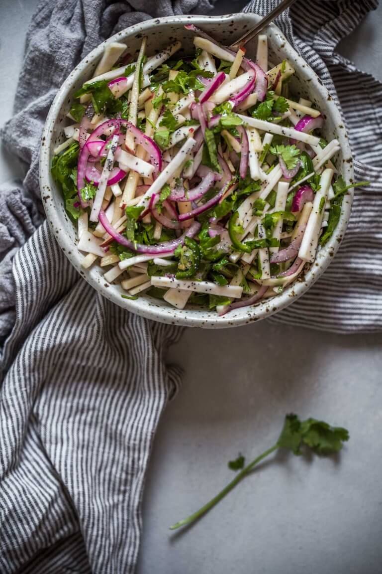 Apple Slaw with Celery Root Platings + Pairings