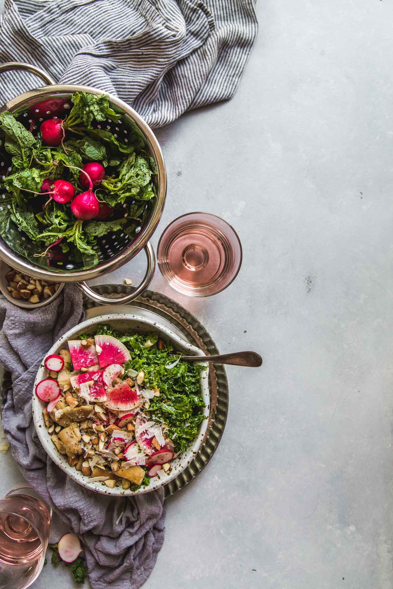 Kale Caesar Salad with Chicken Platings + Pairings