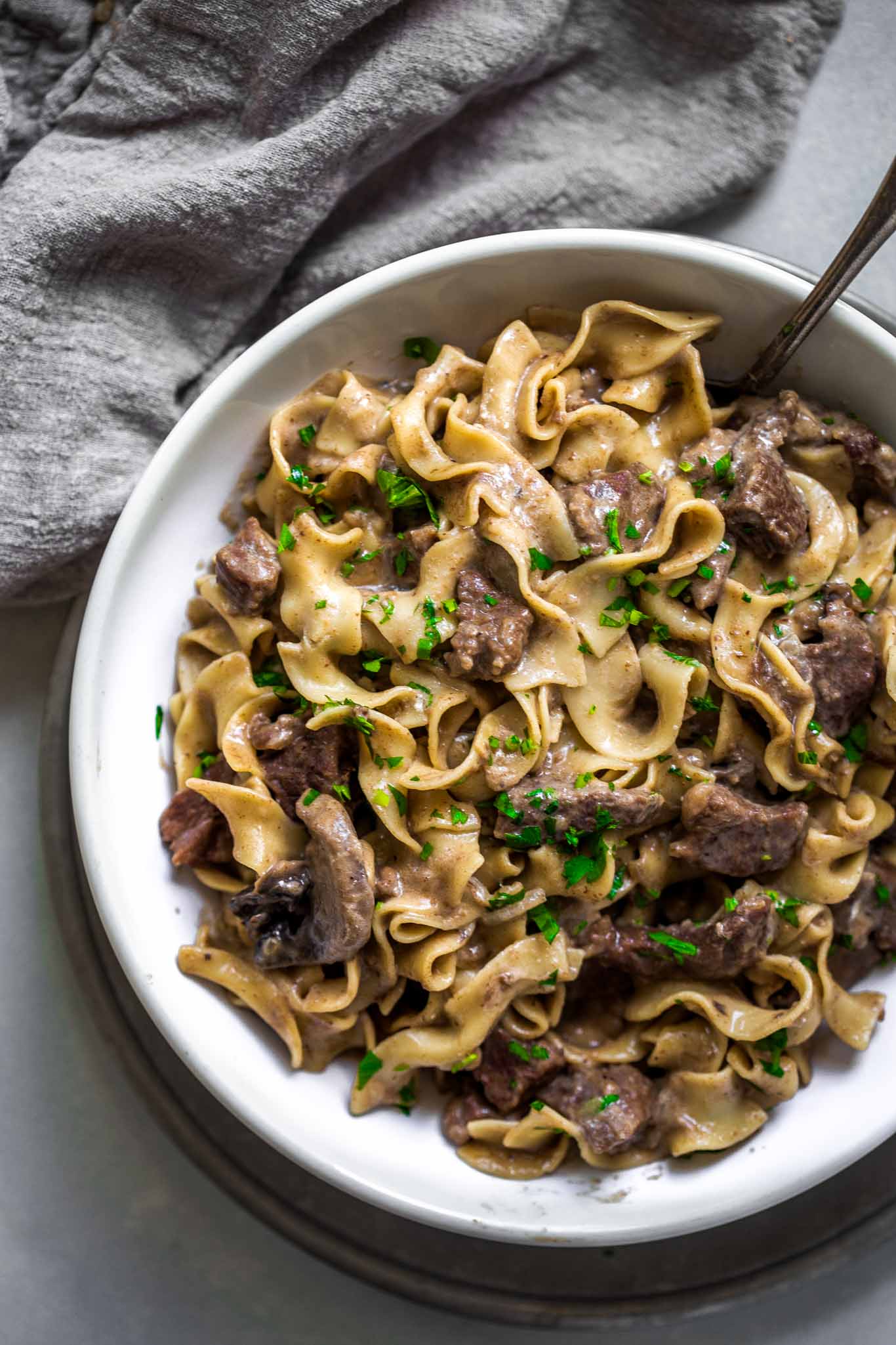 Traditional Beef Stroganoff Platings + Pairings