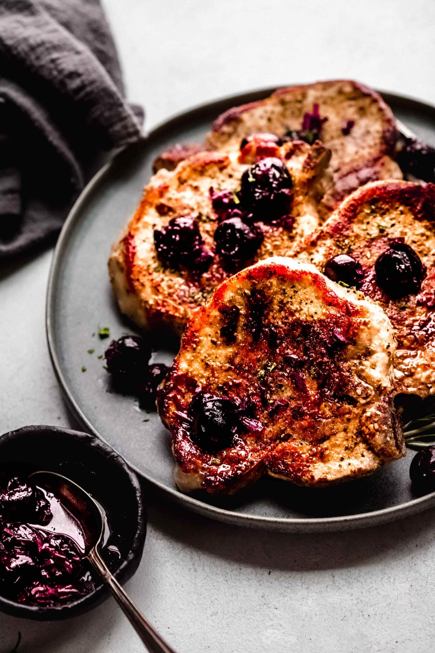 Pork Chops with Cherry Sauce (30-Minute Recipe!)