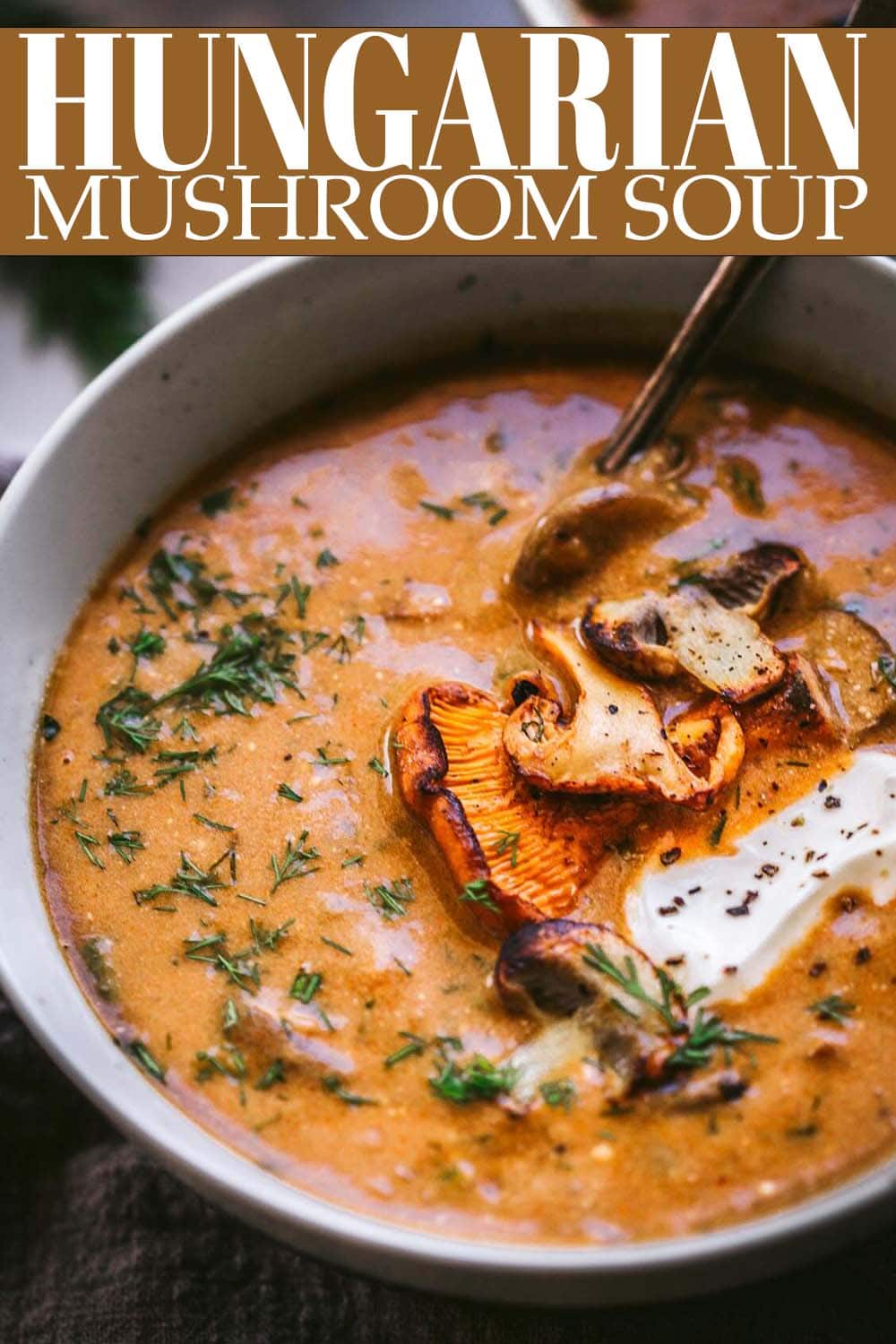 Creamy Hungarian Mushroom Soup Recipe - Platings + Pairings