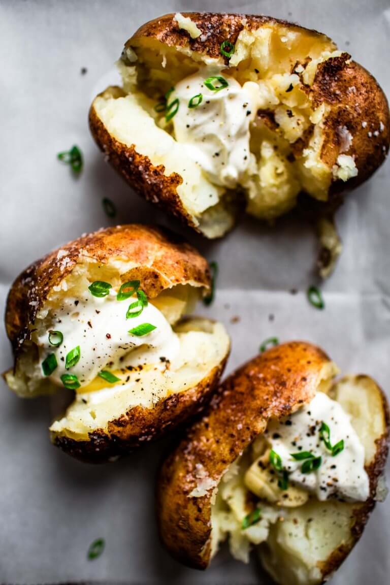 Instant Pot Baked Potatoes (with Crispy Skins!!) - Platings + Pairings