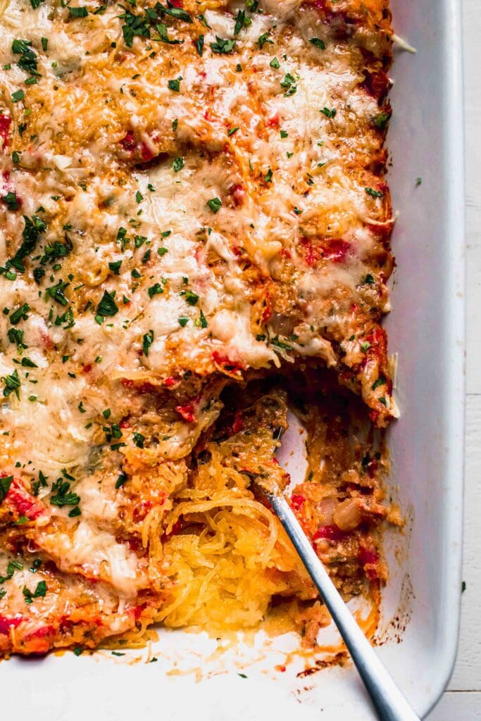 Vegetarian Spaghetti Squash Casserole with Ricotta