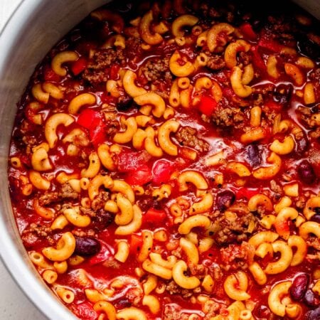 Finished chili mac in instant pot.