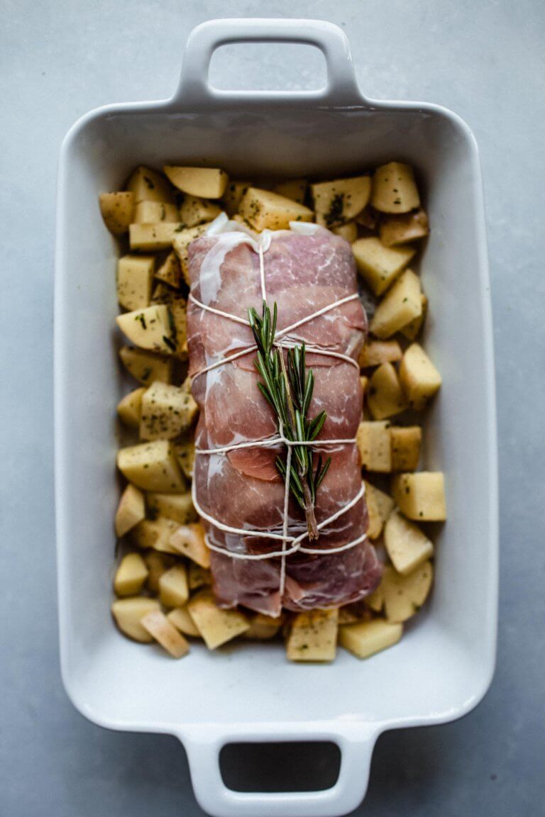 Prosciutto Wrapped Pork Tenderloin Platings + Pairings