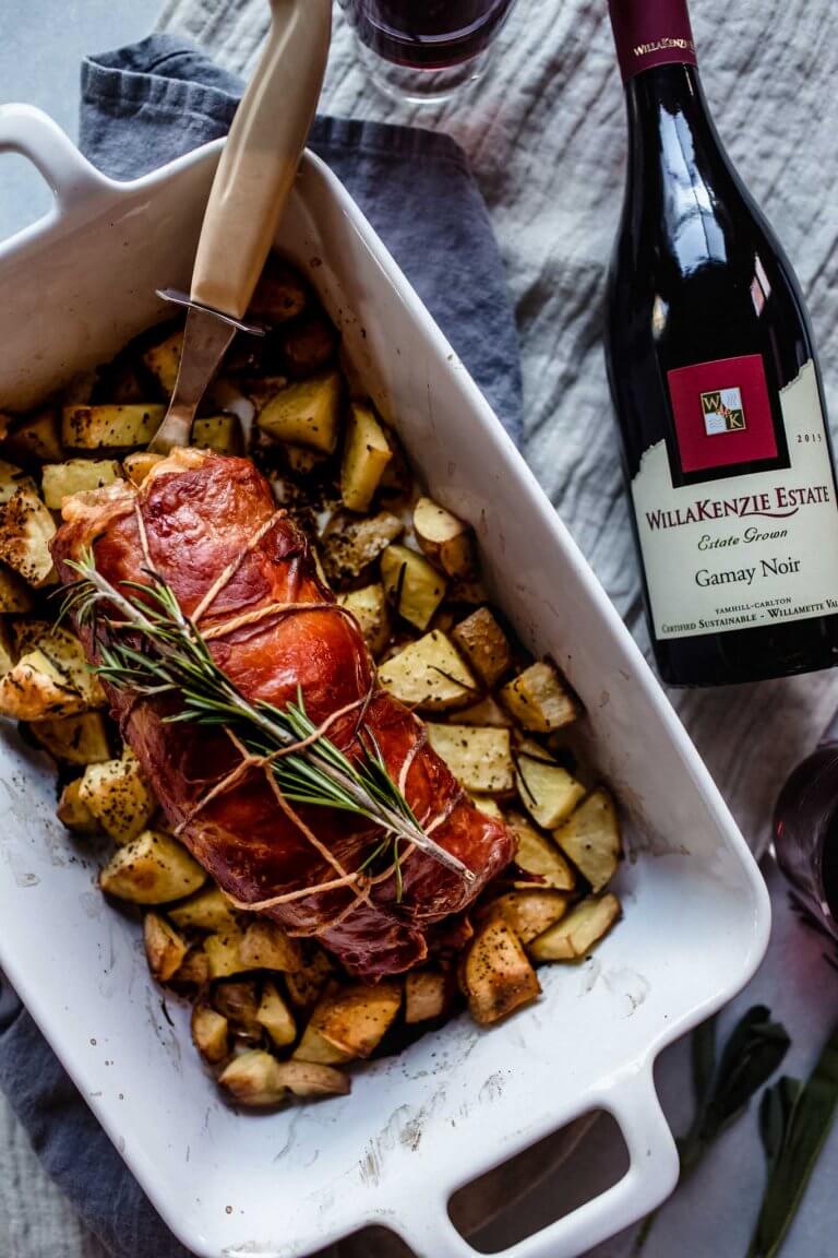 Prosciutto Wrapped Pork Tenderloin Platings + Pairings