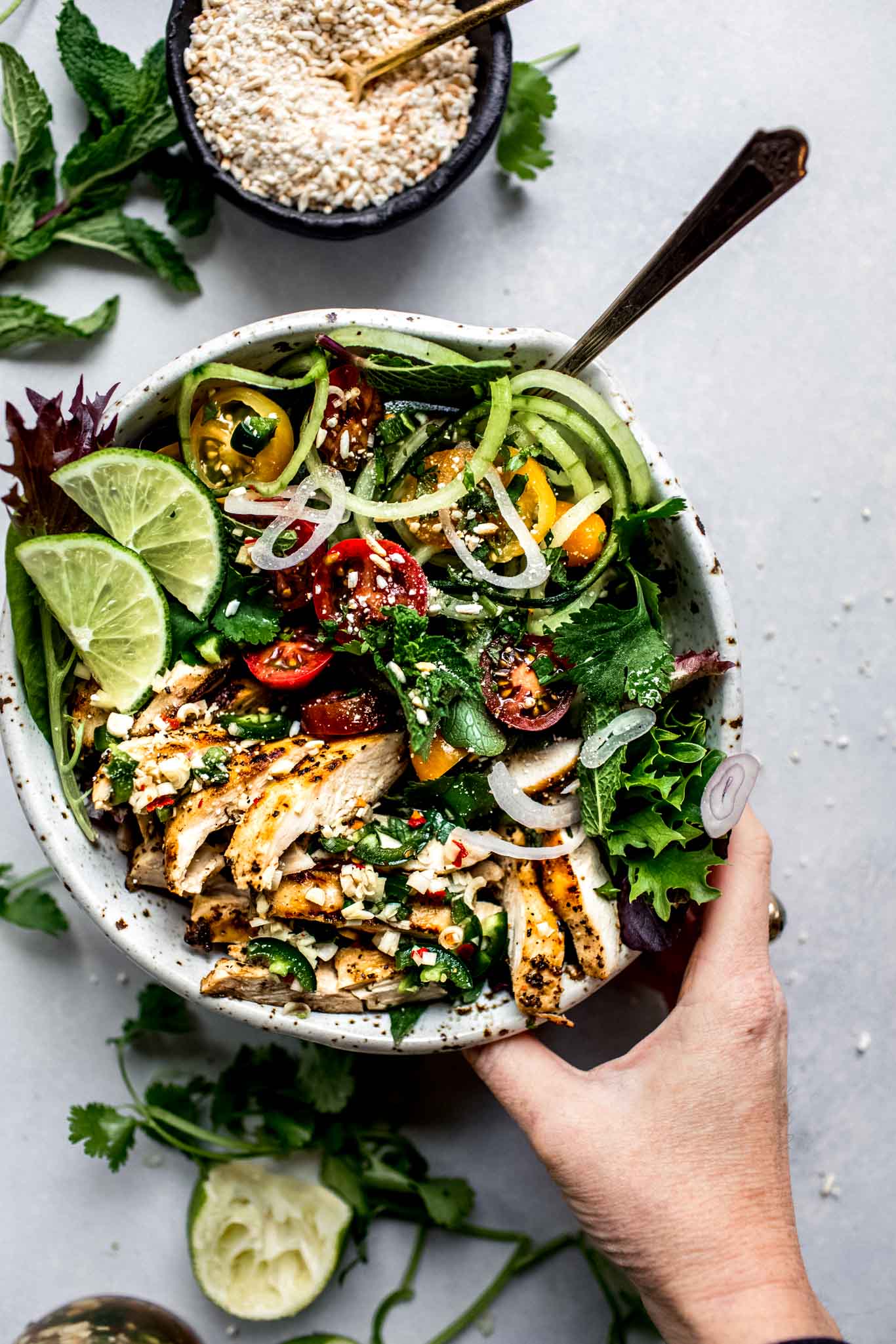 20-Minute Thai Chicken Salad - Platings + Pairings