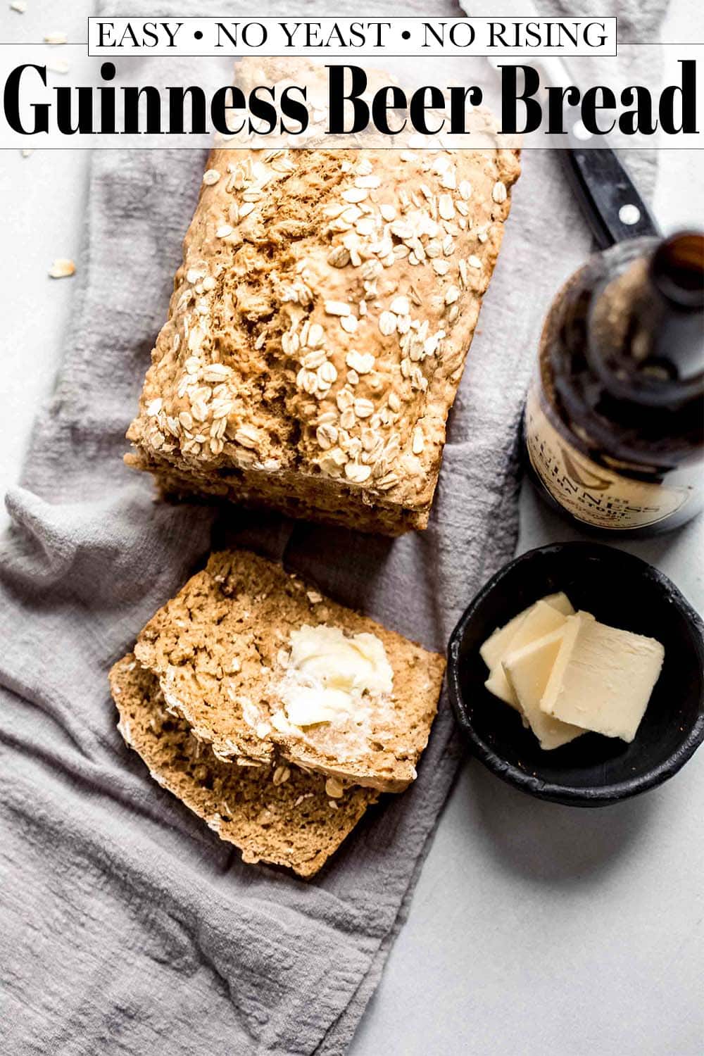 Quick + Easy Irish Guinness Bread (No Rising!!!)
