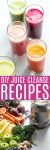 These 7 Healthy Juicing Recipes will help boost your energy, detox your body and aid with weight loss. #juicefast #juicingrecipes #juicing #juicerecipes #diyjuicecleanse #juicecleanse