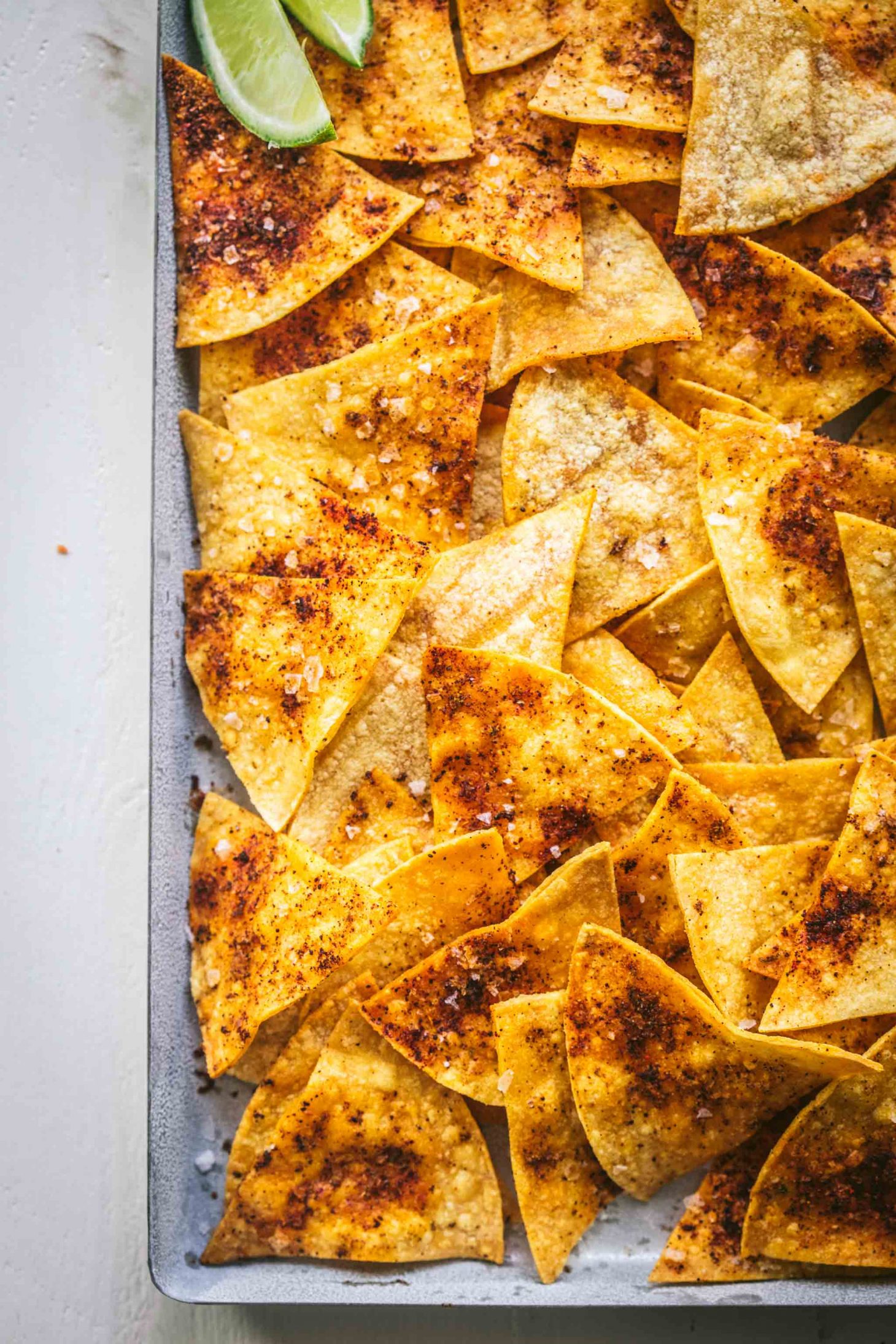 Homemade Baked Tortilla Chips in Minutes! (Healthy + Delicious)