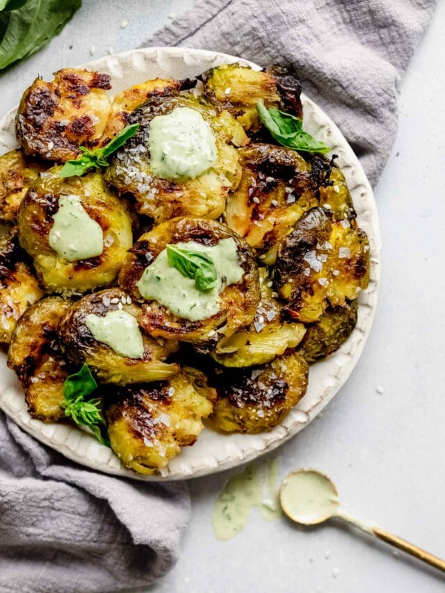 Smashed Brussels Sprouts