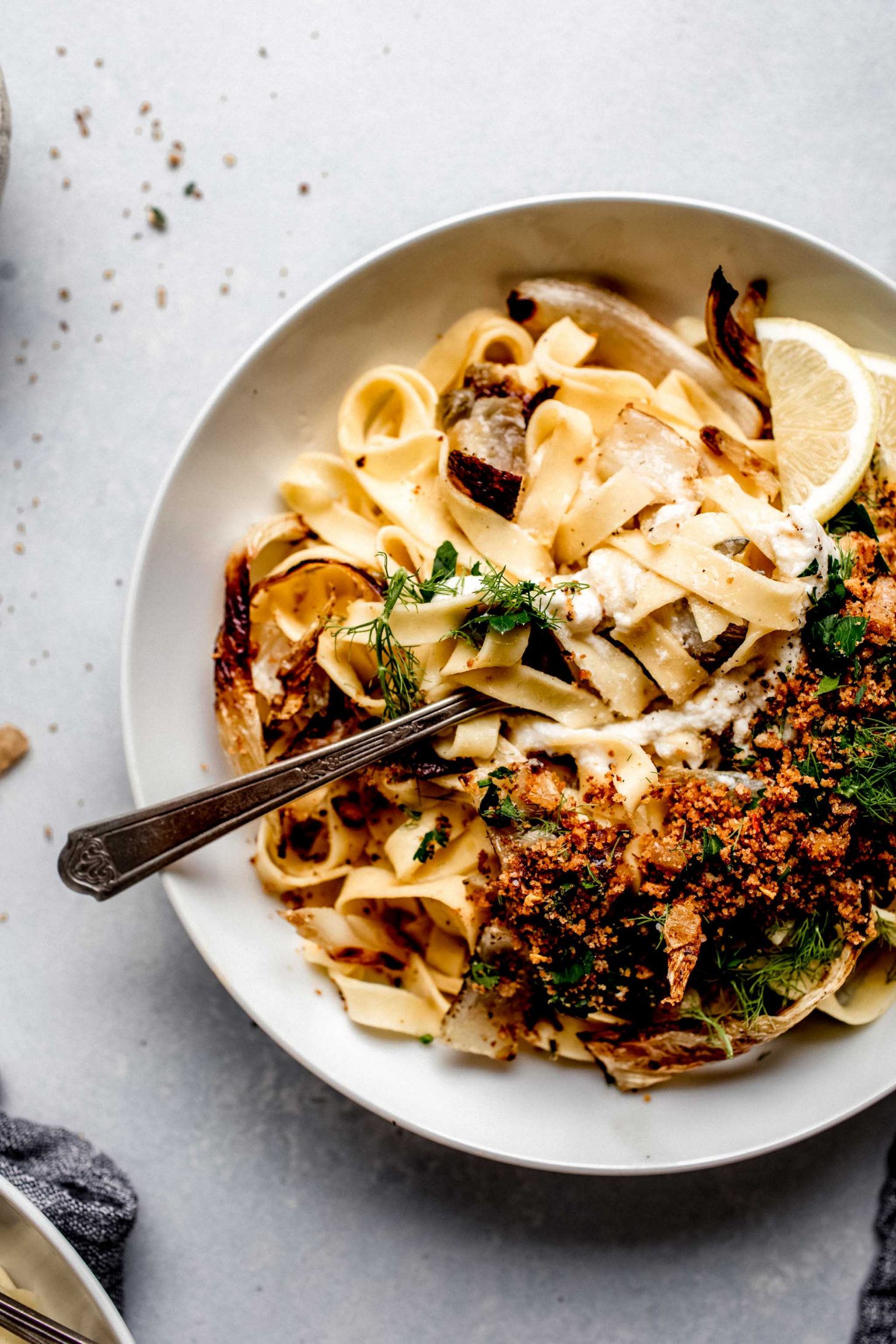 Roasted Fennel Pasta Recipe with Lemon & Ricotta Platings + Pairings