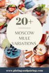 Collage of moscow mule cocktails with text overlay.