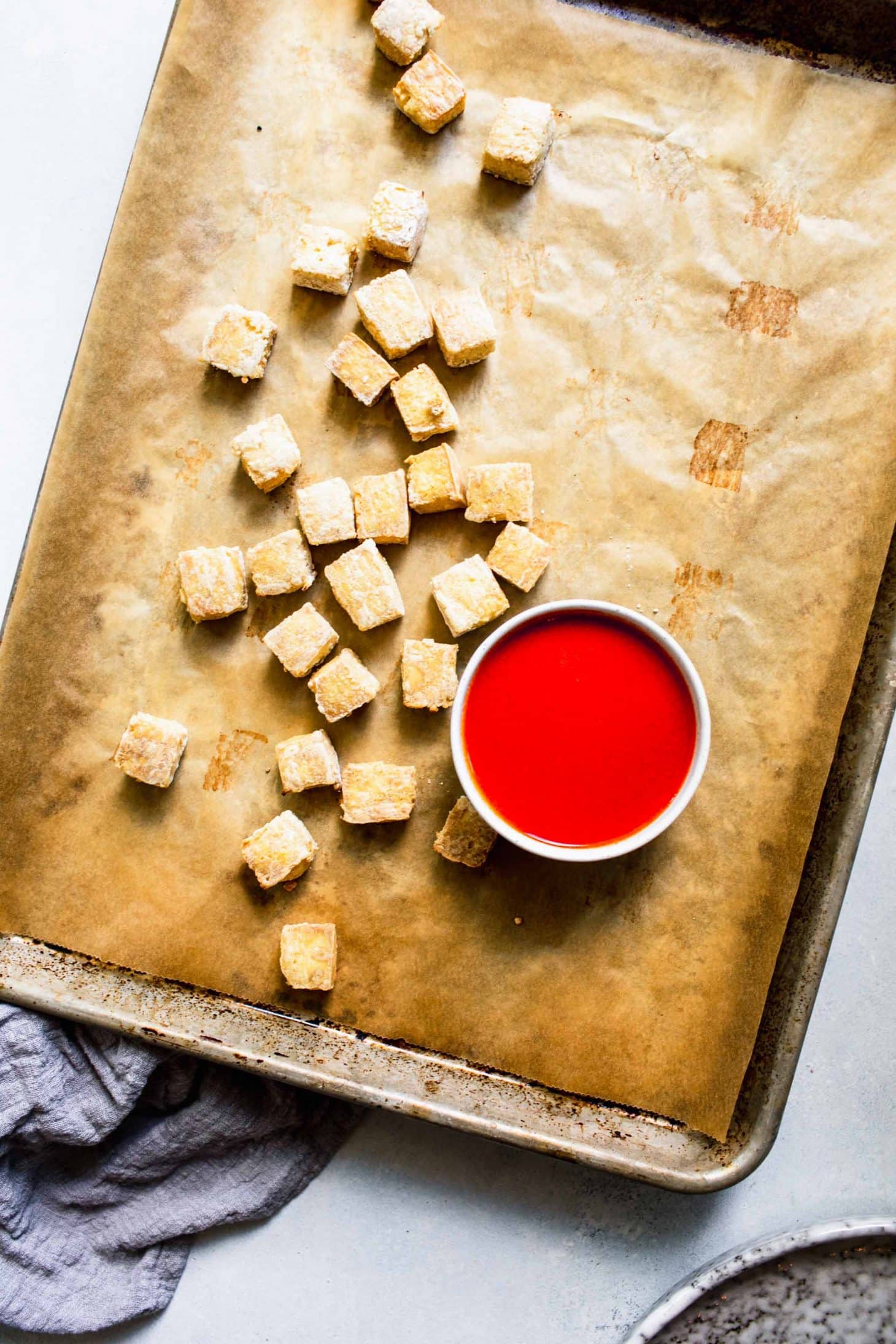 Crispy Baked Buffalo Tofu Bites - Platings + Pairings