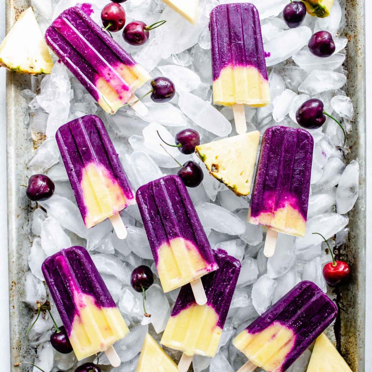 Cherry Pineapple Popsicles {Healthy + Delicious} Platings + Pairings