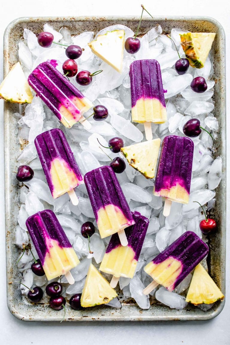 Cherry Pineapple Popsicles {Healthy + Delicious} Platings + Pairings